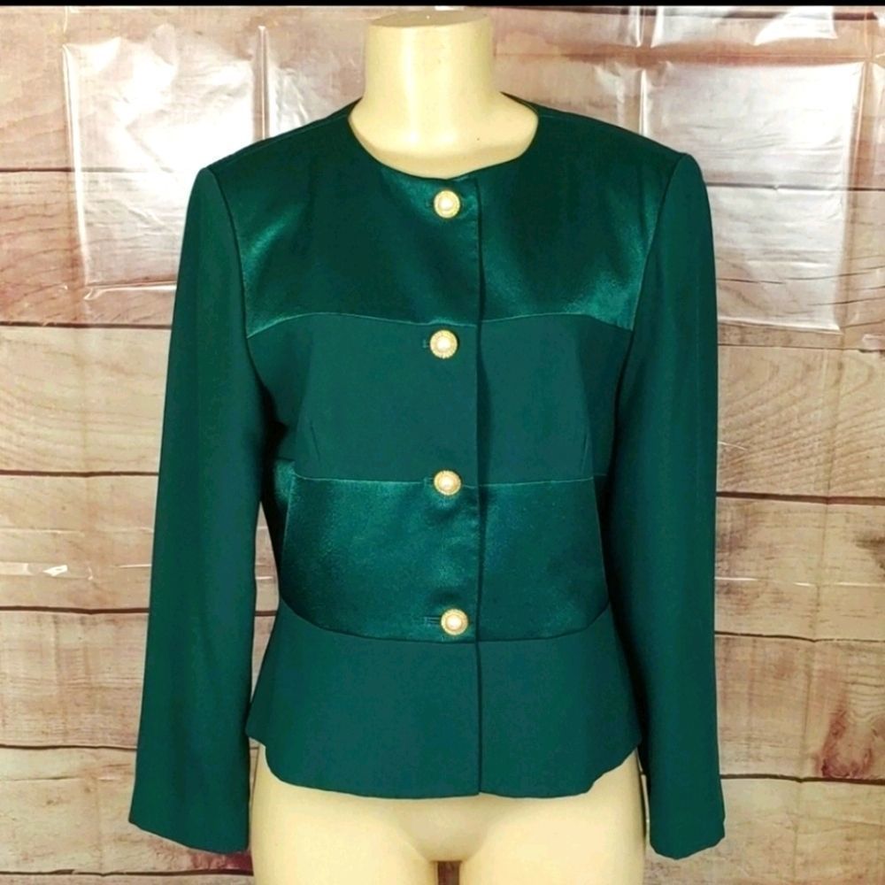 Vintage Emerald green Blazer Size 12